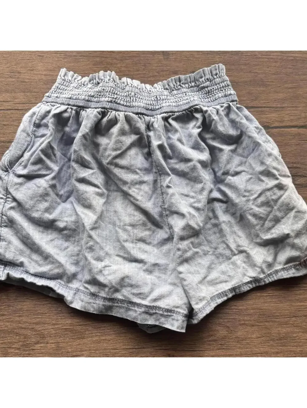 Hollister Co. Women's Grey and Blue Shorts